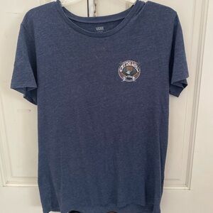 Vans Men's Blue Short-Sleeve 'Off The Wall' Graphic Tee